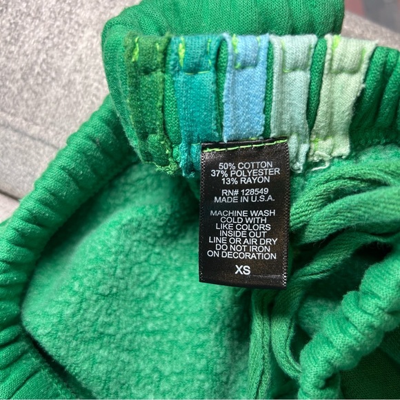 Aviator Nation 5 Stripe Sweatpants Green Size Extra Small - Picture 9 of 12